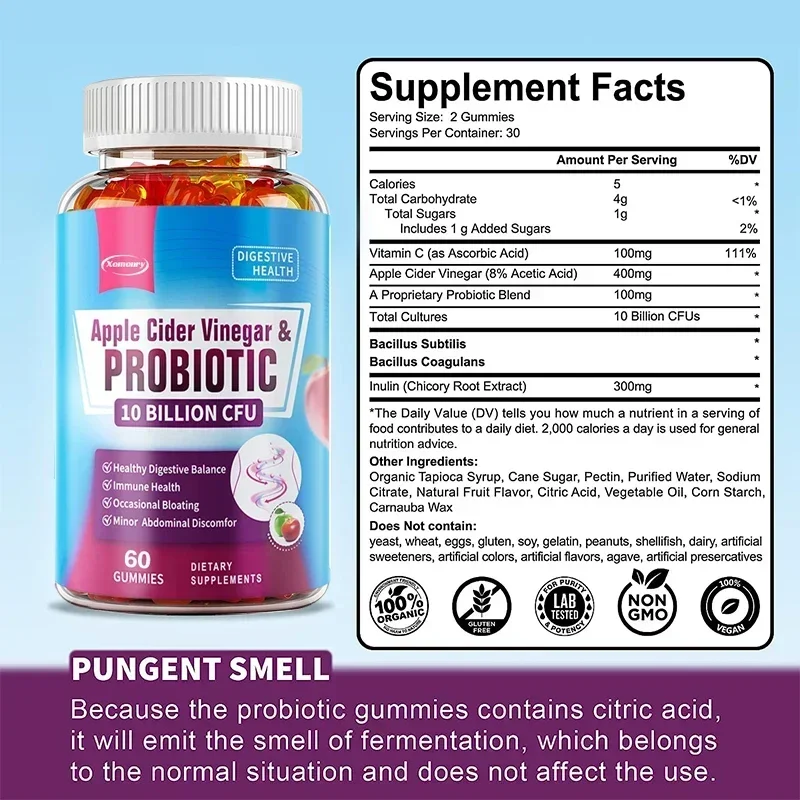 Probiotyczne żelki - zawierają – Apple Cider Vinegar Pill recenzja i cena
